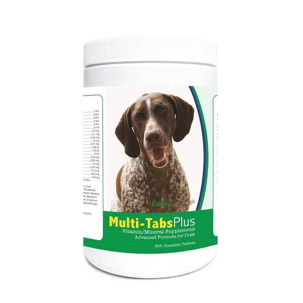 Healthy Breeds German Shorthaired Pointer Multi-Tabs Plus Chewable Tablets, 365PK 840235122940 - main